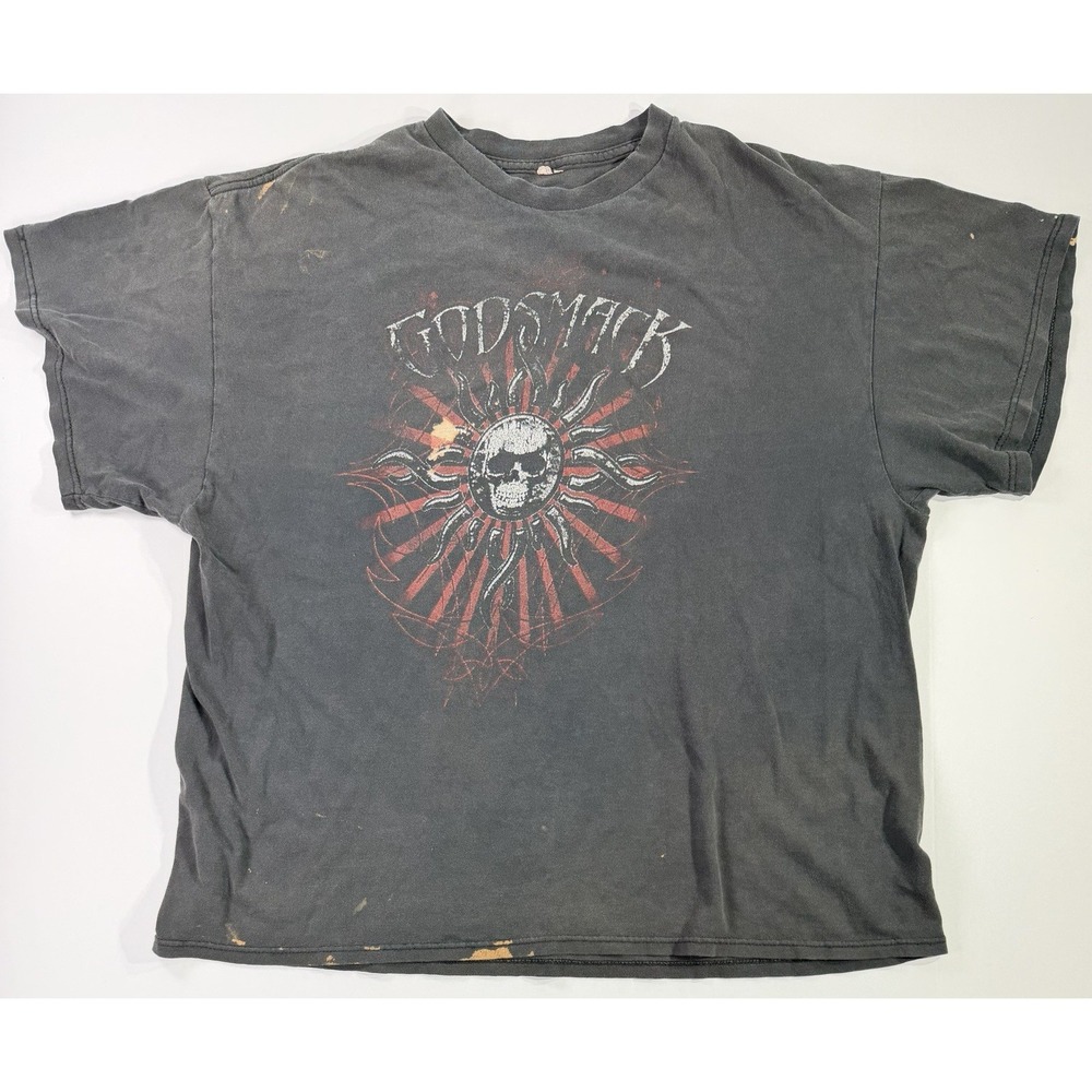Godsmack 93X Fest 2011 Festival Rock Metal Band T Shirt Mens Large Faded Tee